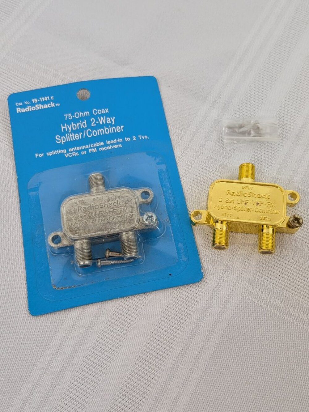 Pair of Radio Shack 2-Way Hybrid Splitter/Combiners 75 Ohm Coax - 1 NIB